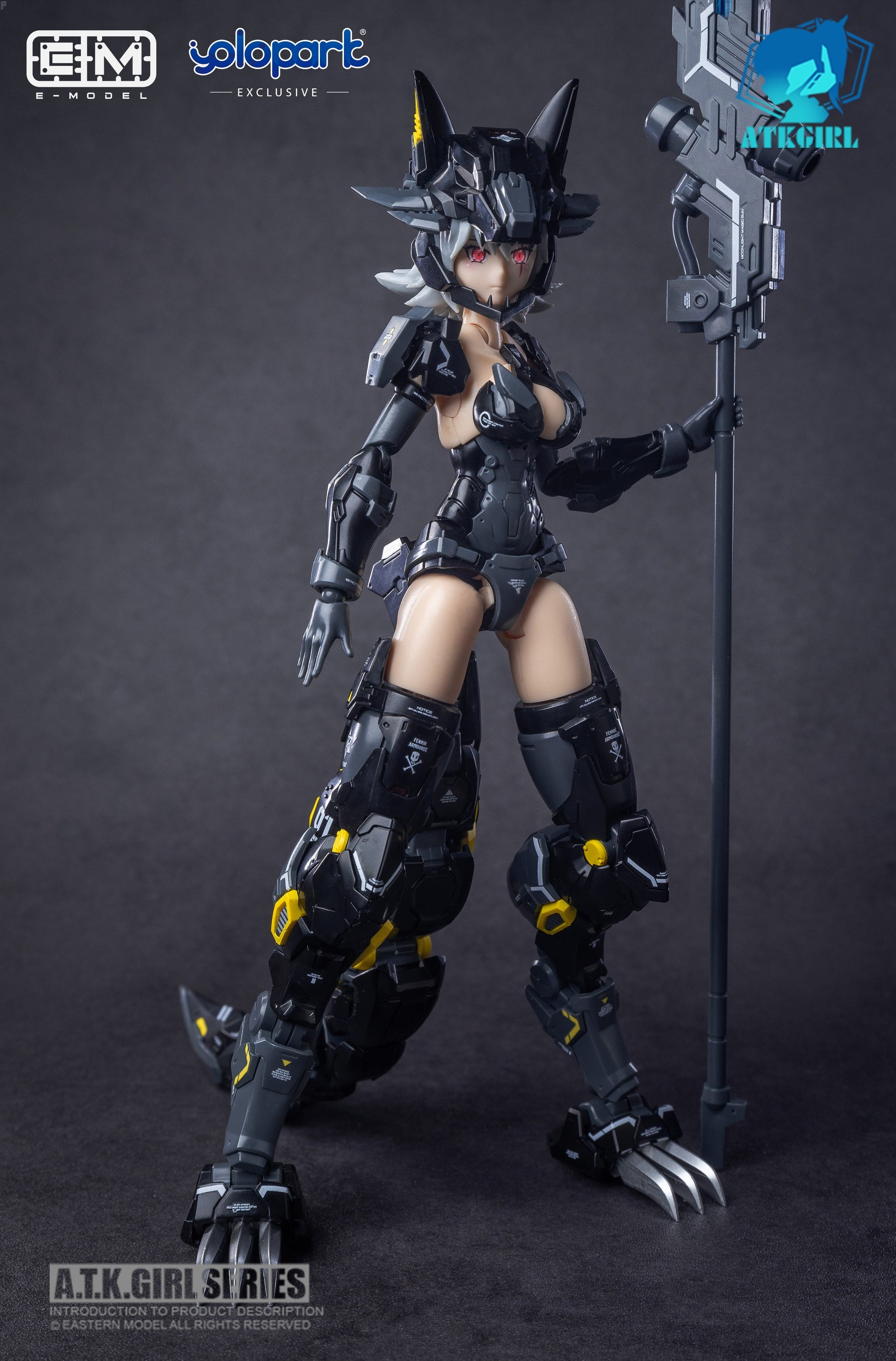 Eastern Model A.T.K. Girl FENRIR (YOLOPARK Stealth Ver.) Plastic Model Kit - EASTERN MODEL - Glacier Hobbies