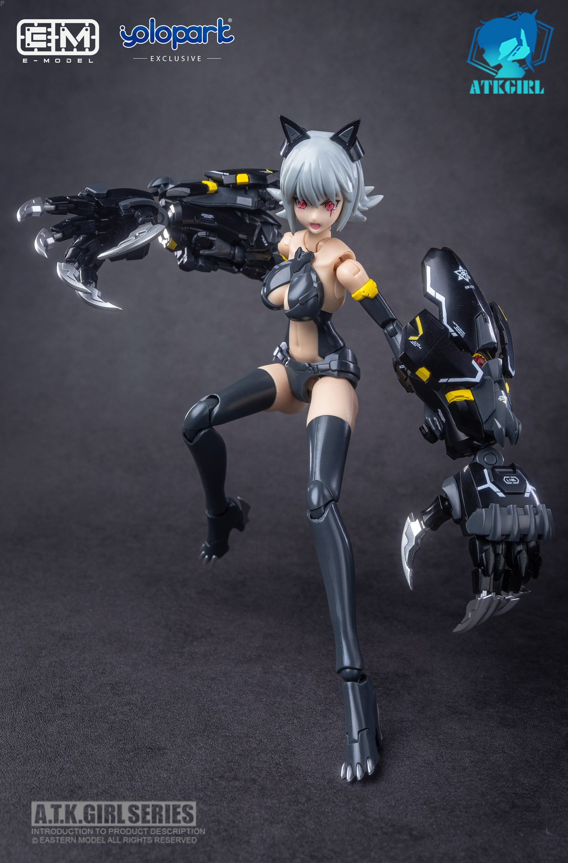 Eastern Model A.T.K. Girl FENRIR (YOLOPARK Stealth Ver.) Plastic Model Kit - EASTERN MODEL - Glacier Hobbies