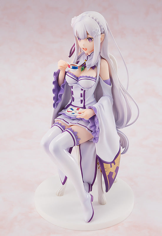 [PREORDER] Emilia: Tea Party Ver. 1/7 Scale Figure (Re-Run) - Glacier Hobbies - KADOKAWA