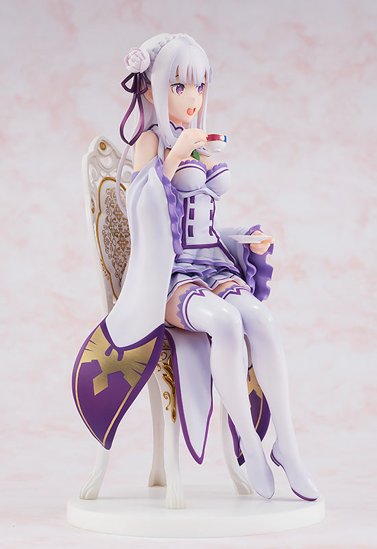[PREORDER] Emilia: Tea Party Ver. 1/7 Scale Figure (Re-Run) - Glacier Hobbies - KADOKAWA