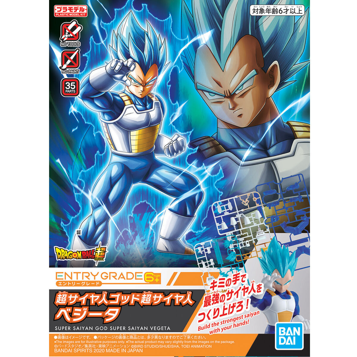 Entry Grade Super Saiyan God Super Saiyan Vegeta - Glacier Hobbies - Bandai