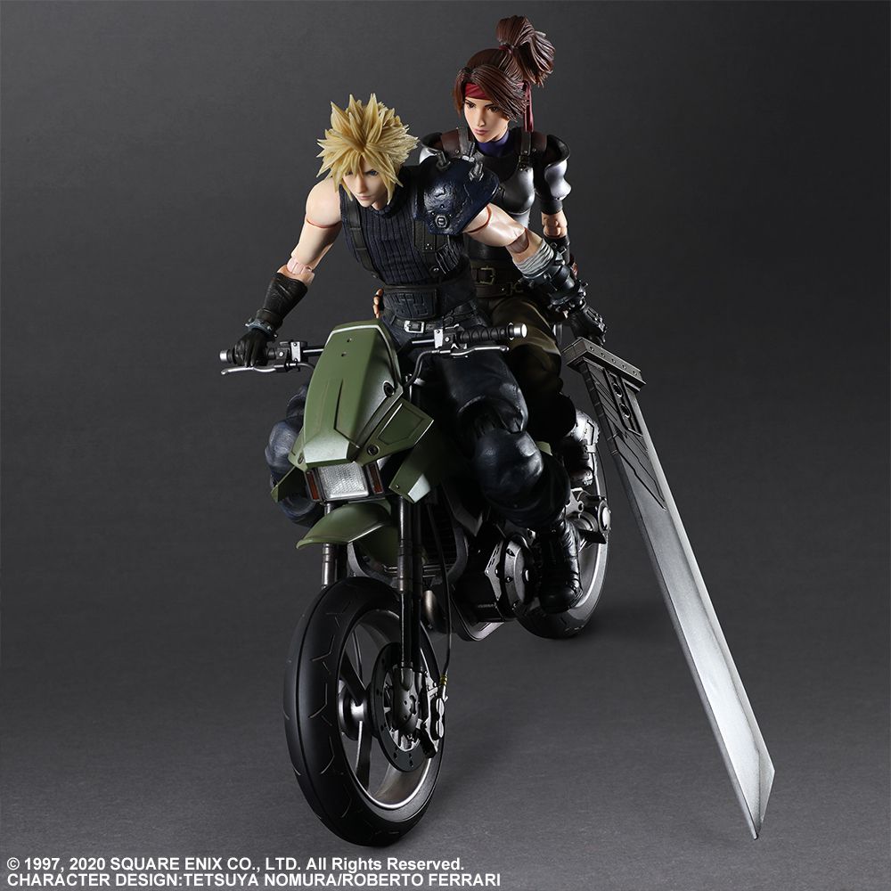 [PREORDER] Final Fantasy VII Remake PLAY ARTS -KAI- Jessie, Cloud & Motorcycle Set - Glacier Hobbies - Square Enix