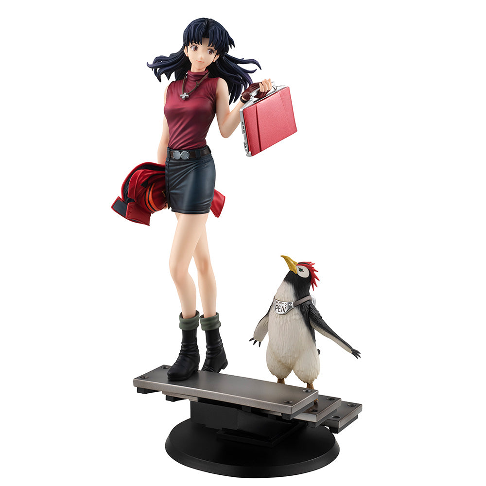 [PREORDER] GALS series Rebuild of Evangelion Misato Katsuragi & Pen Pen Non-Scale Figure - Glacier Hobbies - Megahouse
