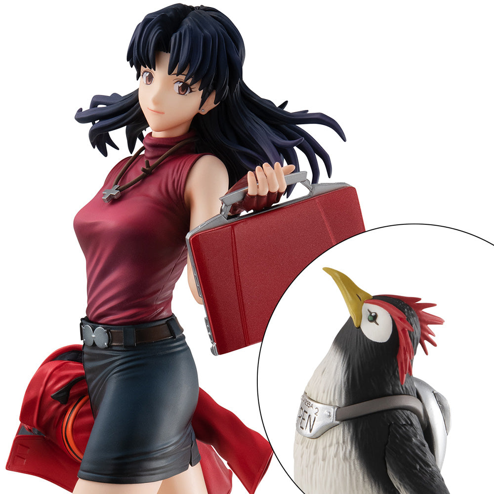 [PREORDER] GALS series Rebuild of Evangelion Misato Katsuragi & Pen Pen Non-Scale Figure - Glacier Hobbies - Megahouse