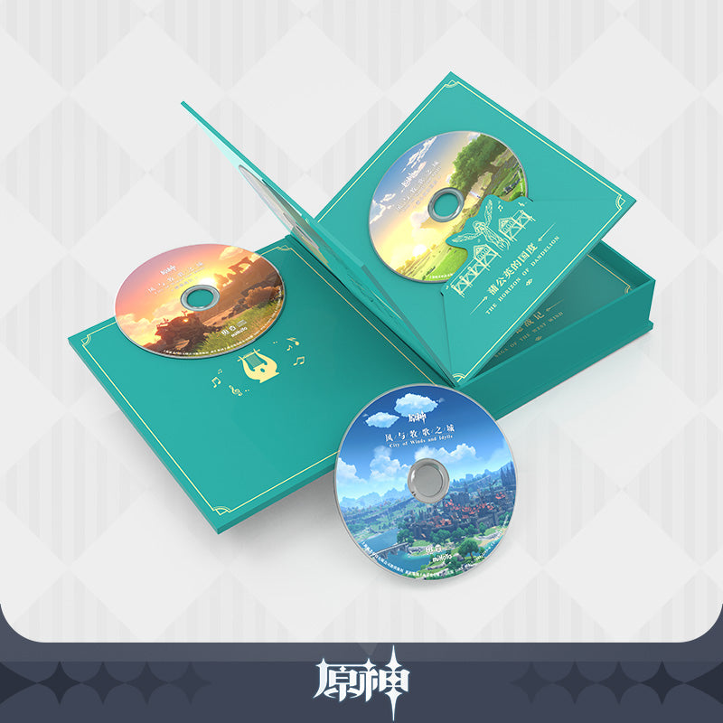 Genshin Impact OFFICIAL OST Box Set "City of Winds and Idylls" + Bonus "The Wind and The Star Traveler" Set - Glacier Hobbies - miHoYo