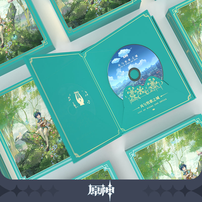 Genshin Impact OFFICIAL OST Box Set "City of Winds and Idylls" + Bonus "The Wind and The Star Traveler" Set - Glacier Hobbies - miHoYo