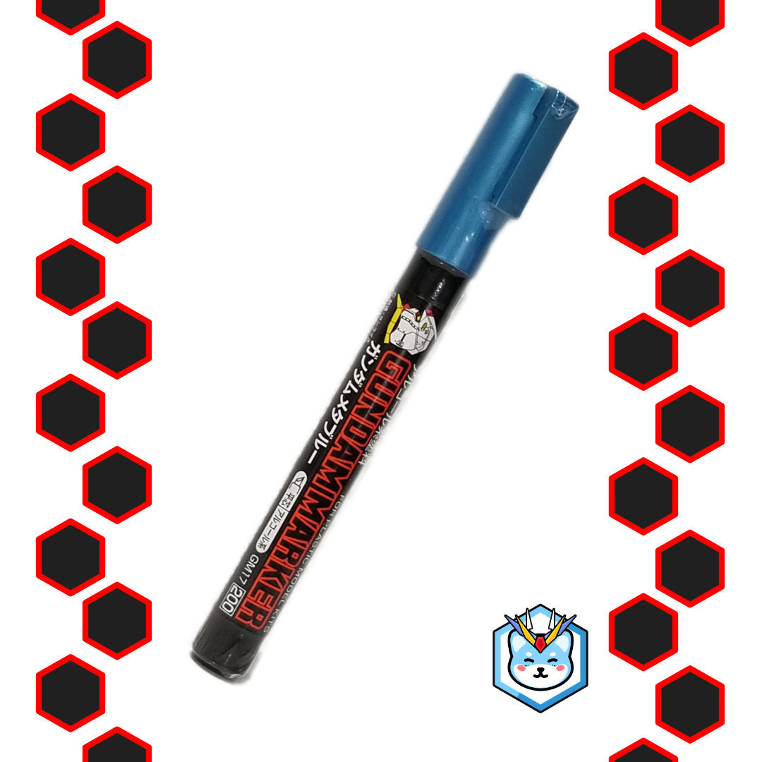 Gundam Marker GM17 Metallic Blue - Glacier Hobbies - GSI Creo