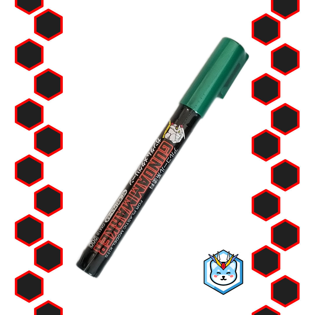 Gundam Marker GM18 Metallic Green - Glacier Hobbies - GSI Creo
