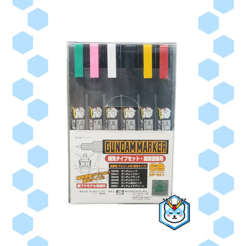 Gundam Marker Ultra Fine Set (6 Markers) - Glacier Hobbies - GSI Creo