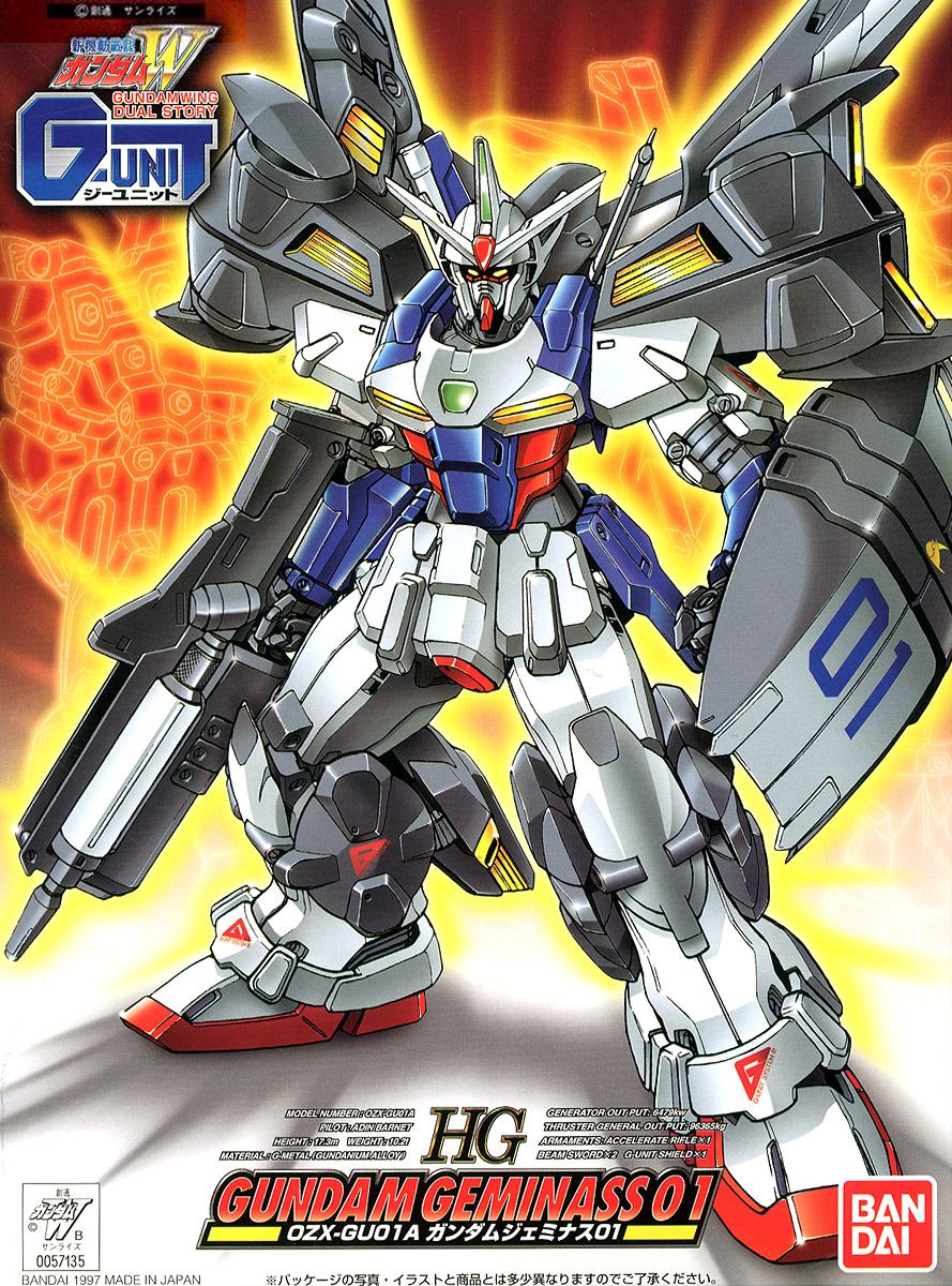 HG 1/144 Gundam Geminass 01 - High Grade New Mobile Report Gundam Wing Dual Story: G-Unit | Glacier Hobbies