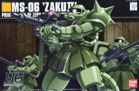 HGUC 1/144 MS-06F Zaku II - Mobile Suit Gundam | Glacier Hobbies