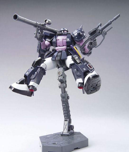 HGUC 1/144 Zaku II (Black Tri-Stars Custom) - High Grade Mobile Suit Variations | Glacier Hobbies