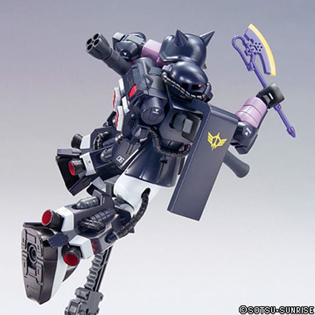 HGUC 1/144 Zaku II (Black Tri-Stars Custom) - High Grade Mobile Suit Variations | Glacier Hobbies