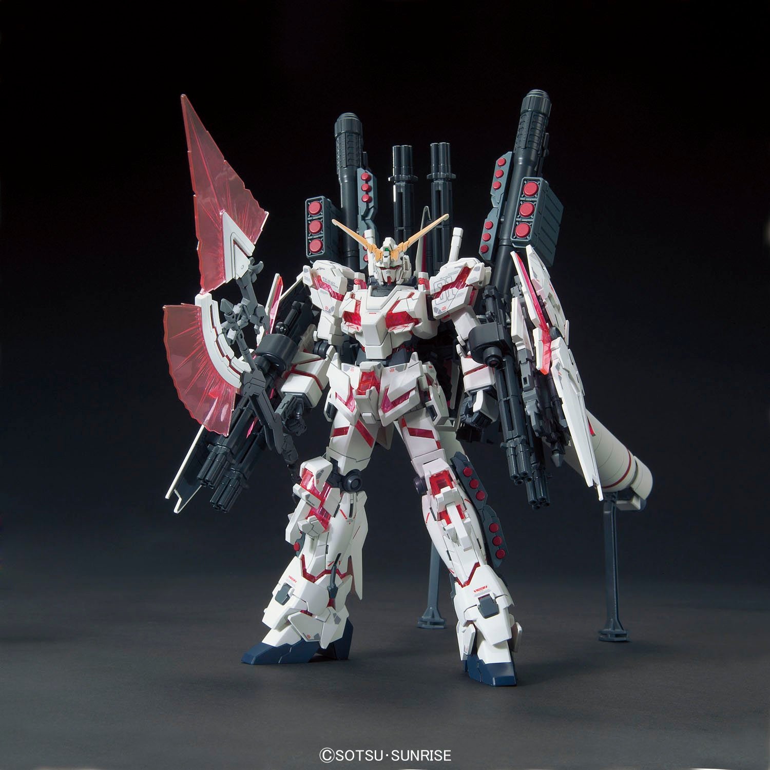 HGUC 1/144 RX-0 Full Armor Unicorn Gundam (Destroy Mode Red Color Ver.) | Glacier Hobbies