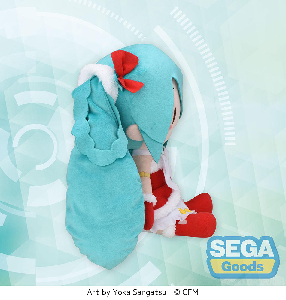 [PREORDER] Hatsune Miku Series SP Fluffy Plush "Hatsune Miku" Christmas 2022 - Plushies - Glacier Hobbies - SEGA