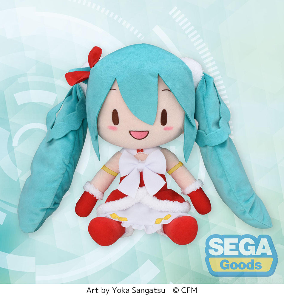 [PREORDER] Hatsune Miku Series SP Fluffy Plush "Hatsune Miku" Christmas 2022 - Plushies - Glacier Hobbies - SEGA