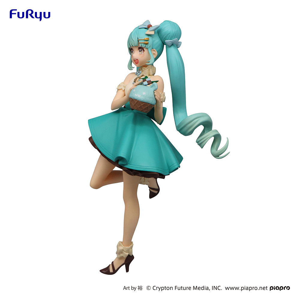 [PREORDER] Hatsune Miku SweetSweets Series Figure-Hatsune Miku Chocolate Mint - (re-run) - Non Scale Figure - Glacier Hobbies - FuRyu Corporation