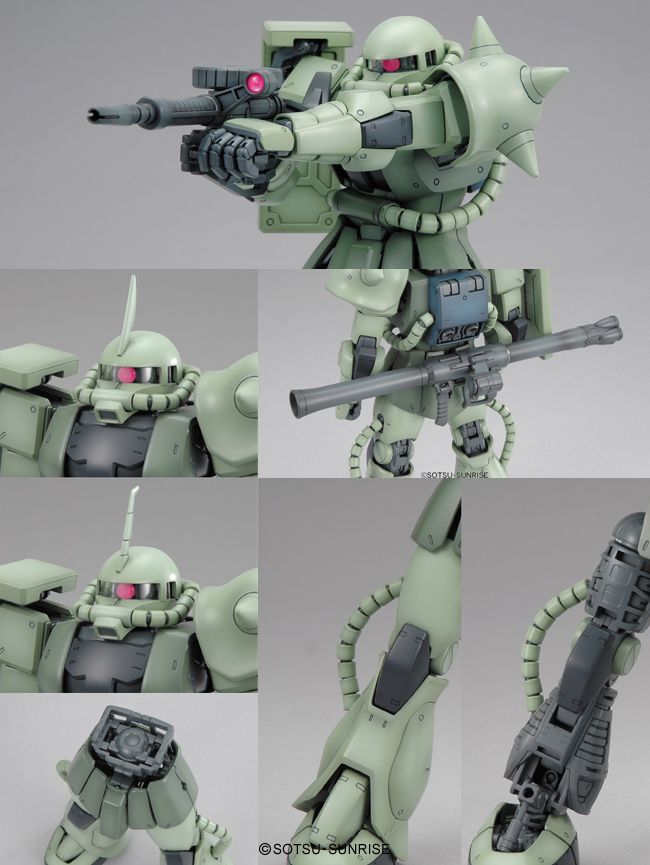 MG 1/100 MS-06J Zaku II Ver. 2.0 - Master Grade Mobile Suit Gundam | Glacier Hobbies