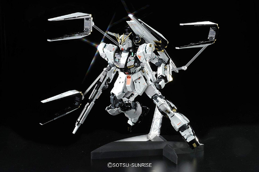 MG 1/100 (ν) Nu Gundam Ver. Ka (Titanium Finish) - Glacier Hobbies - Bandai