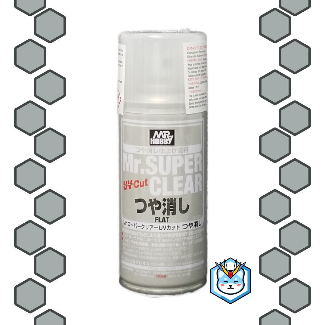 Mr. Super Clear Flat UV Cut Spray - Glacier Hobbies - GSI Creo