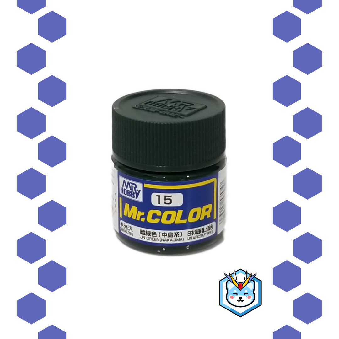 Mr. Color C15 IJN Green (Nakajima) - Glacier Hobbies - GSI Creo