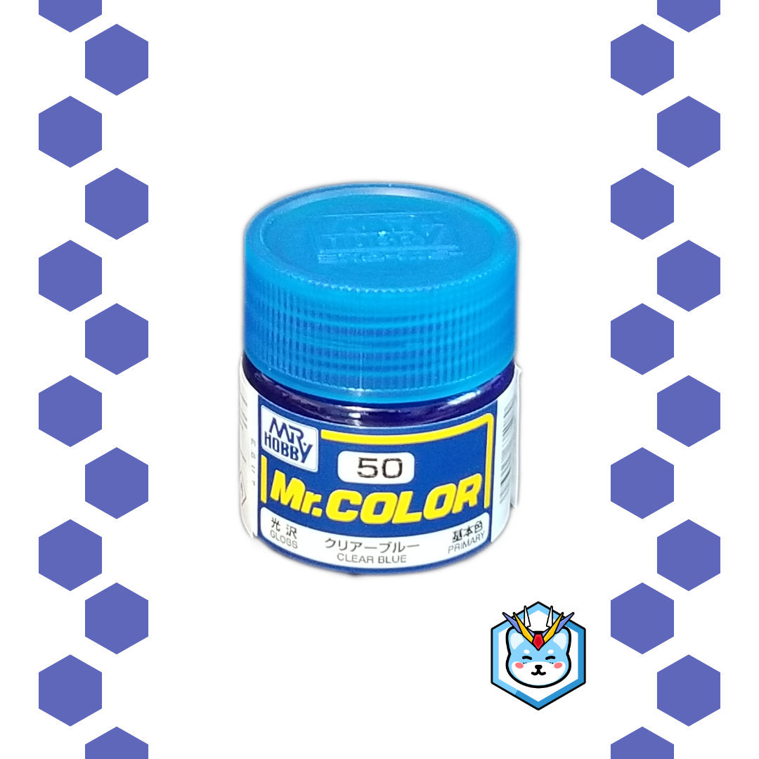 Mr. Color C50 Clear Blue - Glacier Hobbies - GSI Creo