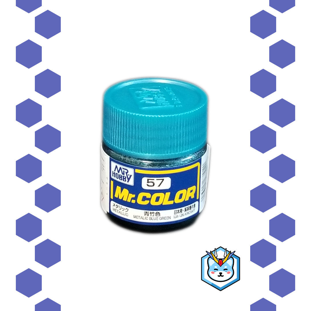 Mr. Color C57 Metallic Blue Green - Glacier Hobbies - GSI Creo