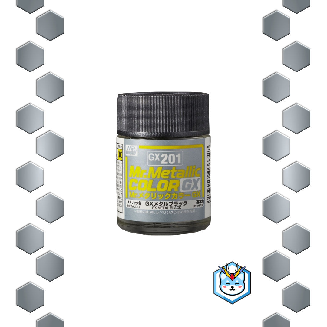 Mr. Metallic Color GX201 GX Metal Black - Glacier Hobbies - GSI Creo