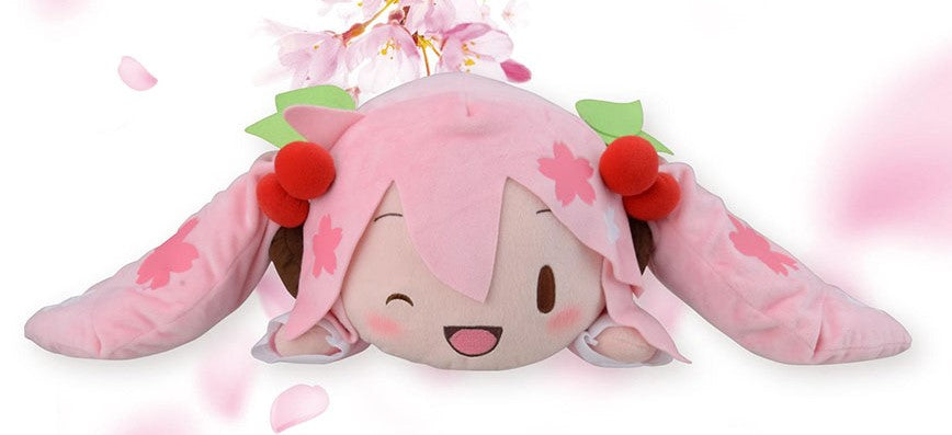 [PREORDER] NESOBERI (Lay-Down) "Hatsune Miku Series" SP Plush "Sakura Miku" - Glacier Hobbies - SEGA