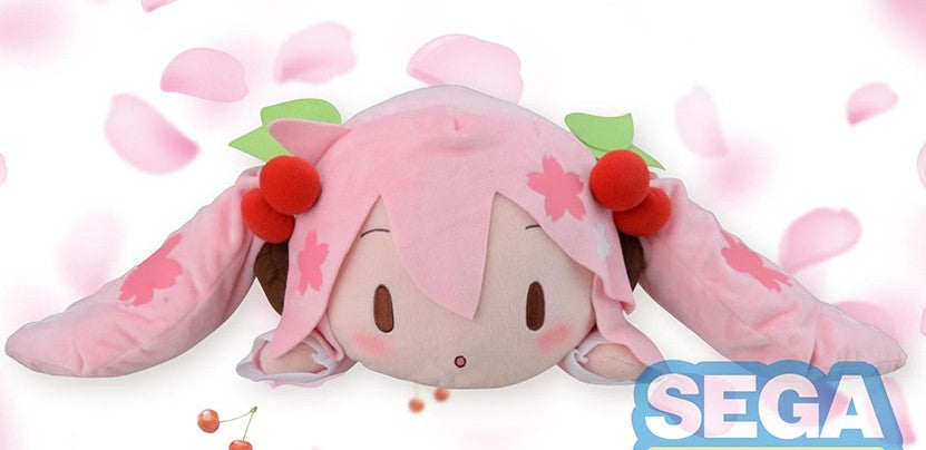 [PREORDER] NESOBERI (Lay-Down) "Hatsune Miku Series" SP Plush "Sakura Miku" - Glacier Hobbies - SEGA