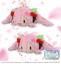 [PREORDER] NESOBERI (Lay-Down) "Hatsune Miku Series" SP Plush "Sakura Miku" - Glacier Hobbies - SEGA