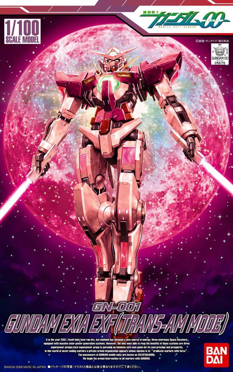 NG 1/100 Gundam Exia Trans-Am Mode - No Grade Mobile Suit Gundam 00 | Glacier Hobbies