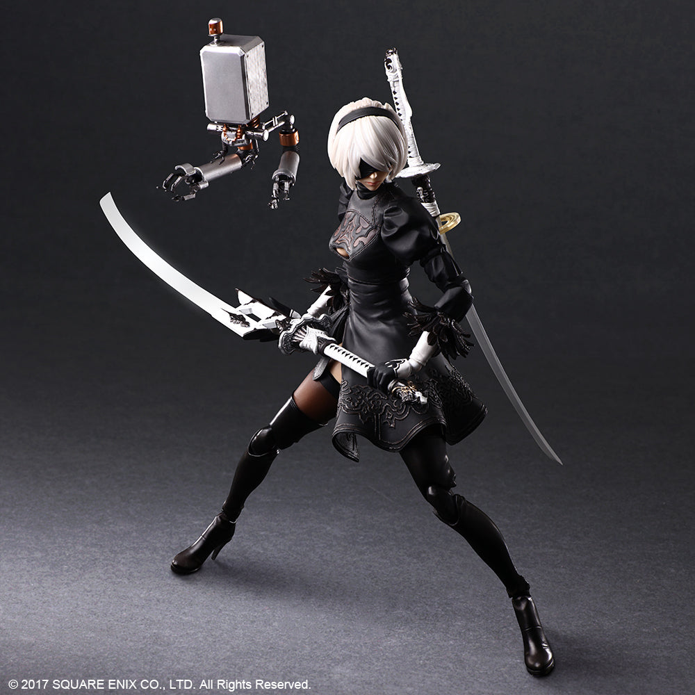 NieR:Automata® PLAY ARTS KAI™ Action Figure – 2B (YoRHa No. 2 Type B) DELUXE Ver. - Glacier Hobbies - Square Enix
