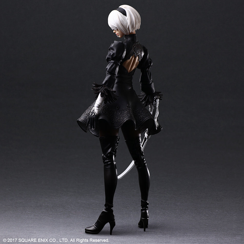NieR:Automata® PLAY ARTS KAI™ Action Figure – 2B (YoRHa No. 2 Type B) DELUXE Ver. - Glacier Hobbies - Square Enix