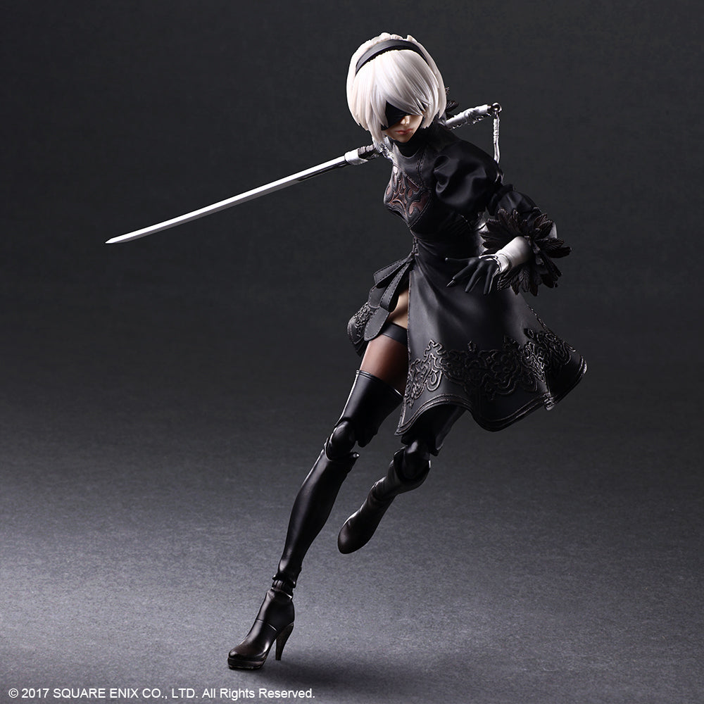 NieR:Automata® PLAY ARTS KAI™ Action Figure – 2B (YoRHa No. 2 Type B) DELUXE Ver. - Glacier Hobbies - Square Enix