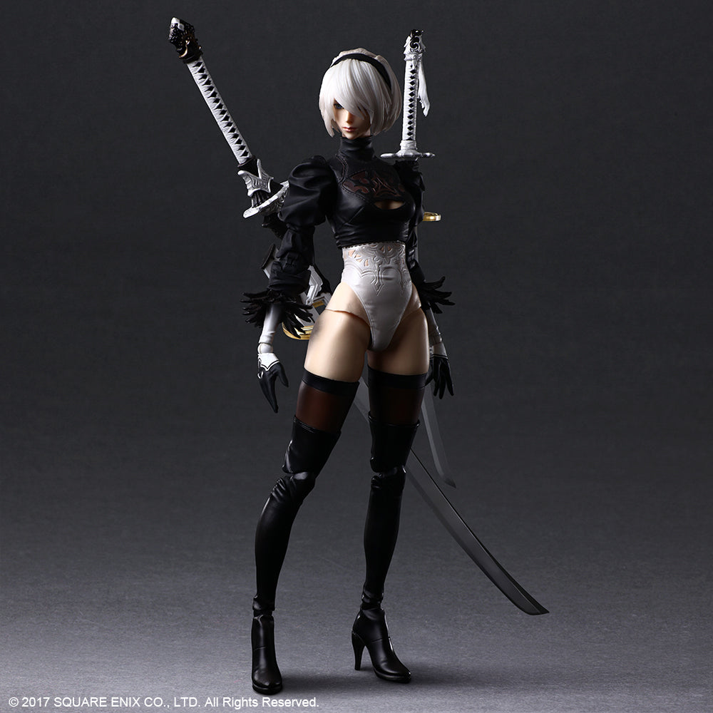 NieR:Automata® PLAY ARTS KAI™ Action Figure – 2B (YoRHa No. 2 Type B) DELUXE Ver. - Glacier Hobbies - Square Enix