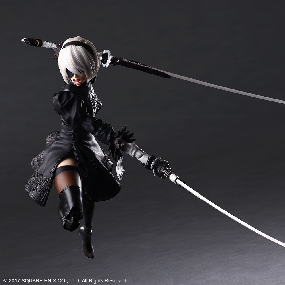 NieR:Automata® PLAY ARTS KAI™ Action Figure – 2B (YoRHa No. 2 Type B) DELUXE Ver. - Glacier Hobbies - Square Enix
