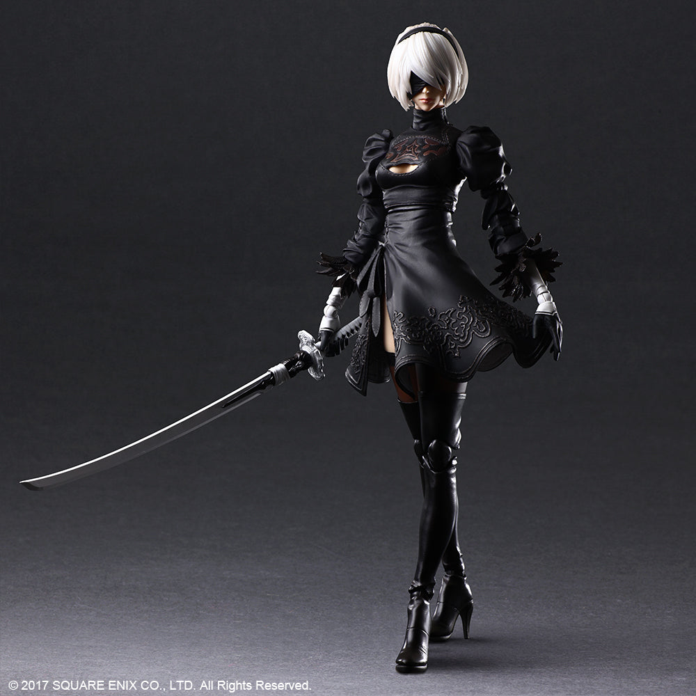 NieR:Automata® PLAY ARTS KAI™ Action Figure – 2B (YoRHa No. 2 Type B) DELUXE Ver. - Glacier Hobbies - Square Enix