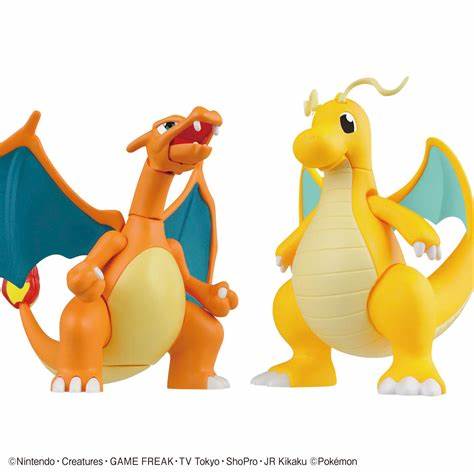 Charizard & Dragonite Model - Glacier Hobbies - Bandai