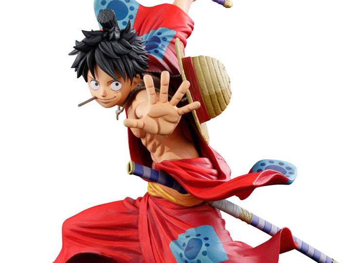 One Piece Banpresto World Figure Colosseum 3 Super Master Stars Piece The Monkey D. Luffy Manga Dimensions - Glacier Hobbies - Banpresto