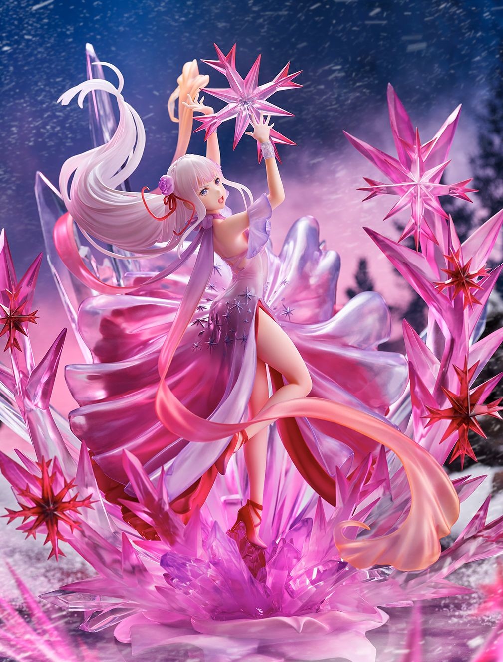 [PREORDER] Re:ZERO -Starting Life in Another World - Emilia Crystal Dress Ver. 1/7 Scale Figure - Glacier Hobbies - Estream