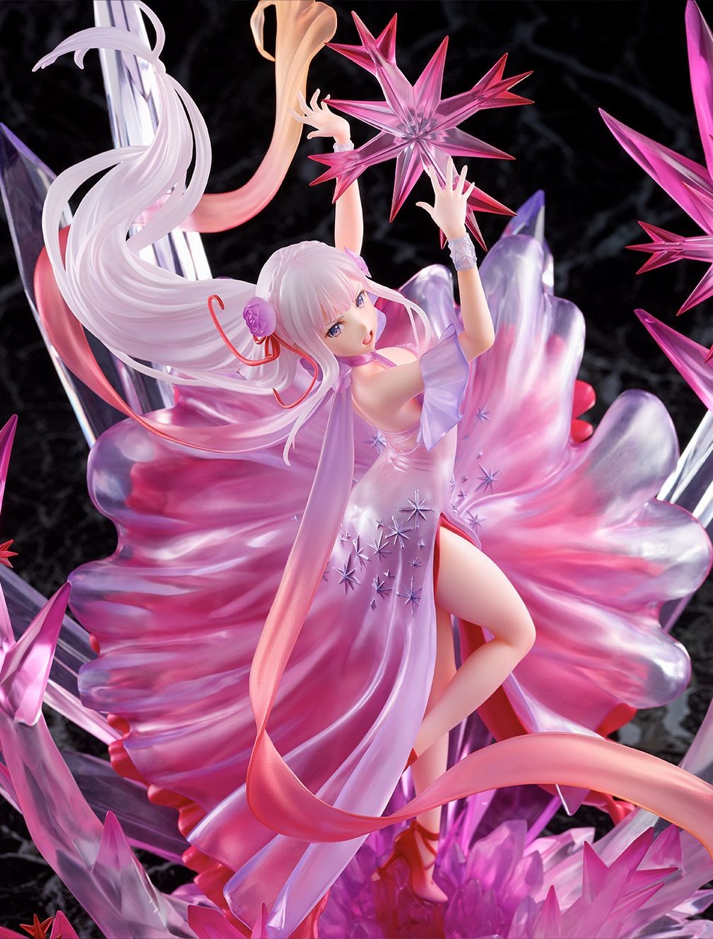 [PREORDER] Re:ZERO -Starting Life in Another World - Emilia Crystal Dress Ver. 1/7 Scale Figure - Glacier Hobbies - Estream