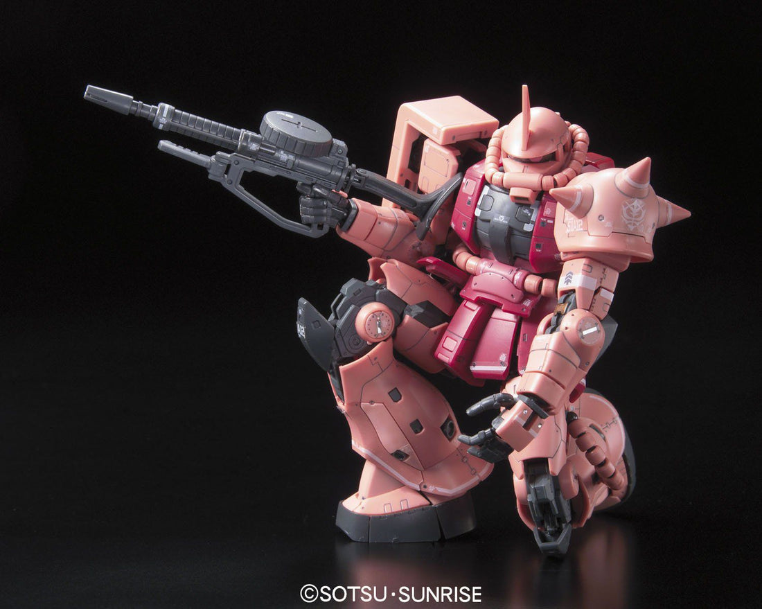 RG 1/144 Zaku II (Char Aznable's Custom) - Real Grade Mobile Suit Gundam | Glacier Hobbies