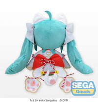 [PREORDER] Hatsune Miku Maneki-Miku Fluffy Plush (LL) - Plushies - Glacier Hobbies - SEGA