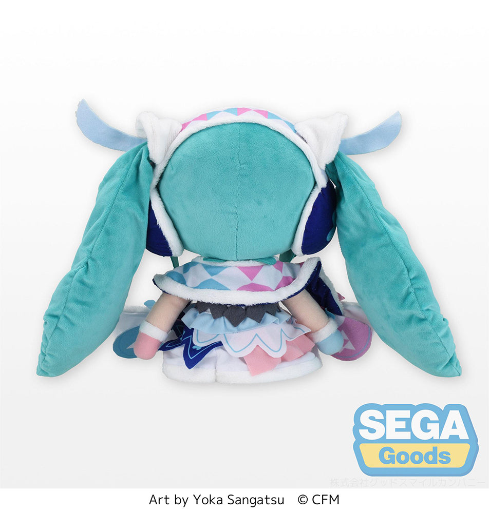 [PREORDER] Hatsune Miku Magical Mirai 2020 Winter Festival Fluffy Plush (L) - Glacier Hobbies - SEGA