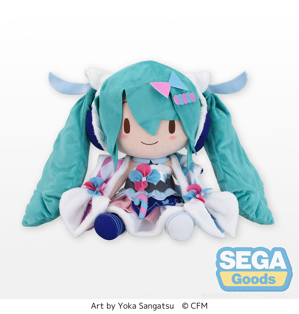 [PREORDER] Hatsune Miku Magical Mirai 2020 Winter Festival Fluffy Plush (L) - Glacier Hobbies - SEGA
