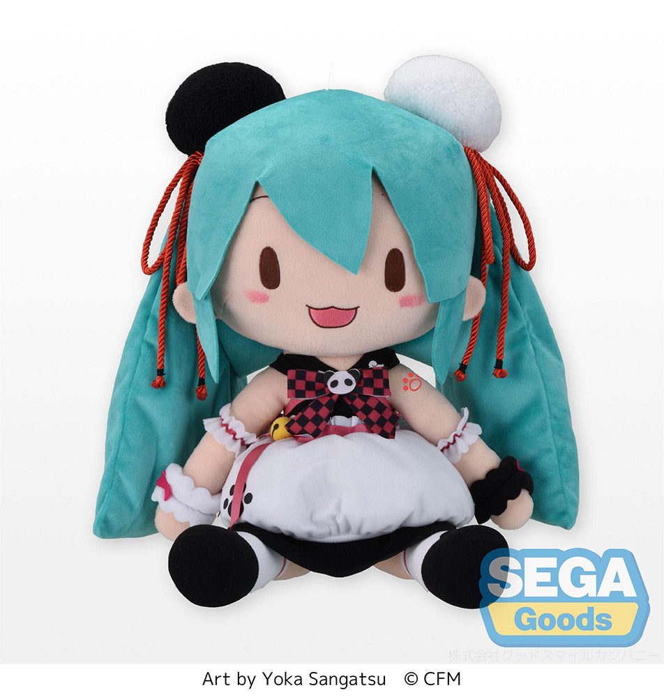 [PREORDER] Hatsune Miku Series Fluffy Plush "Hatsune Miku - Panda Manju" (LL) - Glacier Hobbies - SEGA