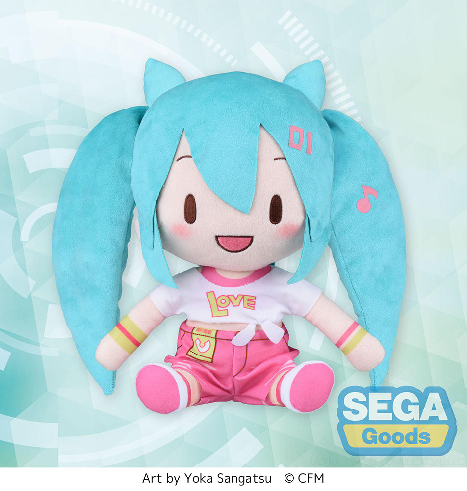 [PREORDER] Fuwapuchi "Hatsune Miku" Series L Plush "Hatsune Miku" ~Live Cheering - Plushies - Glacier Hobbies - SEGA