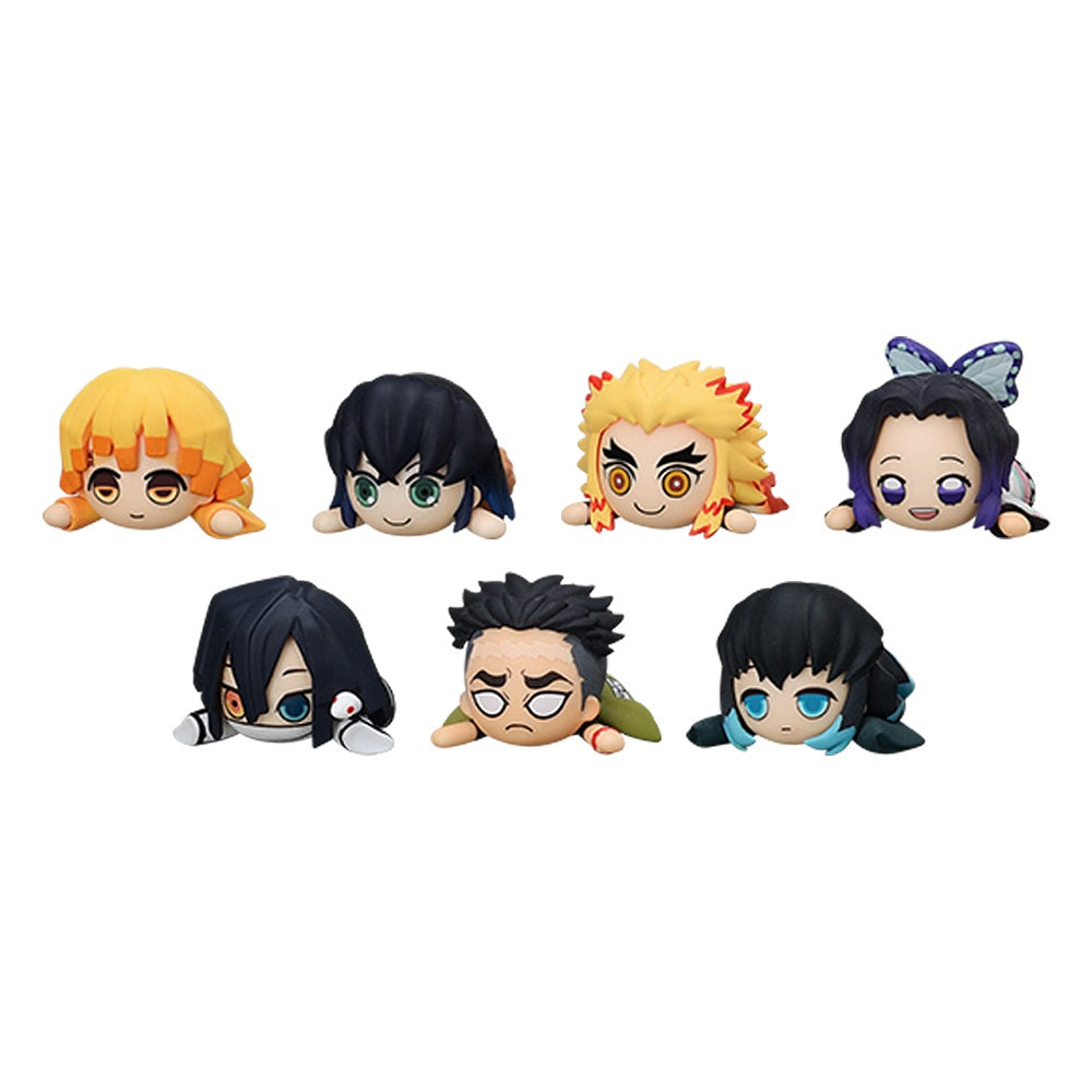 Demon Slayer: Kimetsu no Yaiba Lay-Down PUCHI FIGURE 2 (Set of 7) - Glacier Hobbies - SEGA