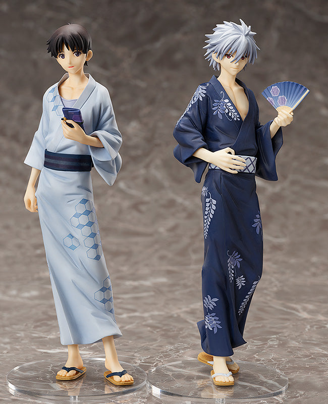Shinji Ikari: Yukata Ver. 1/8 Scale Figure - Glacier Hobbies - FREEing